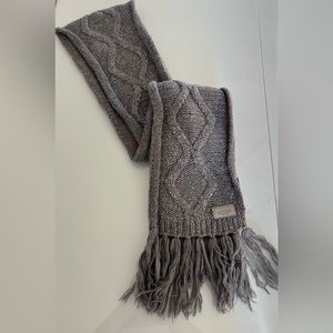 Coach Grey Scarf with Silver Speckles